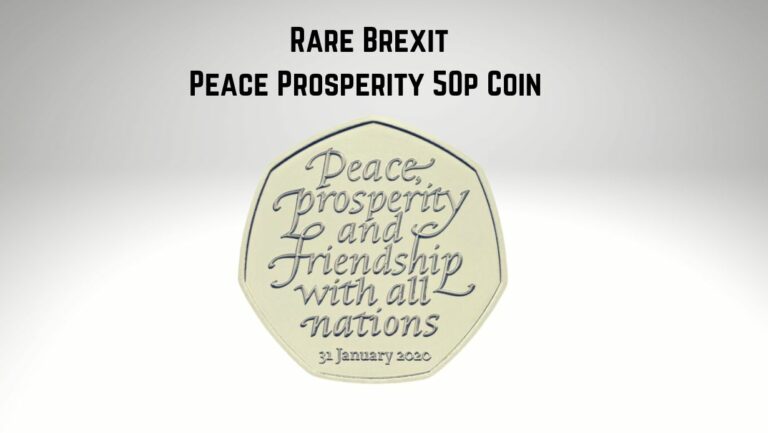 Rare Brexit Peace Prosperity 50p Coin 